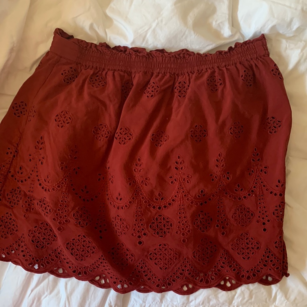 Madewell Eyelet Mini Skirt
